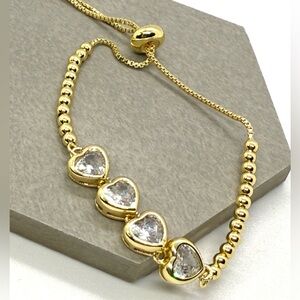 Elegant Gold Heart Bracelet
